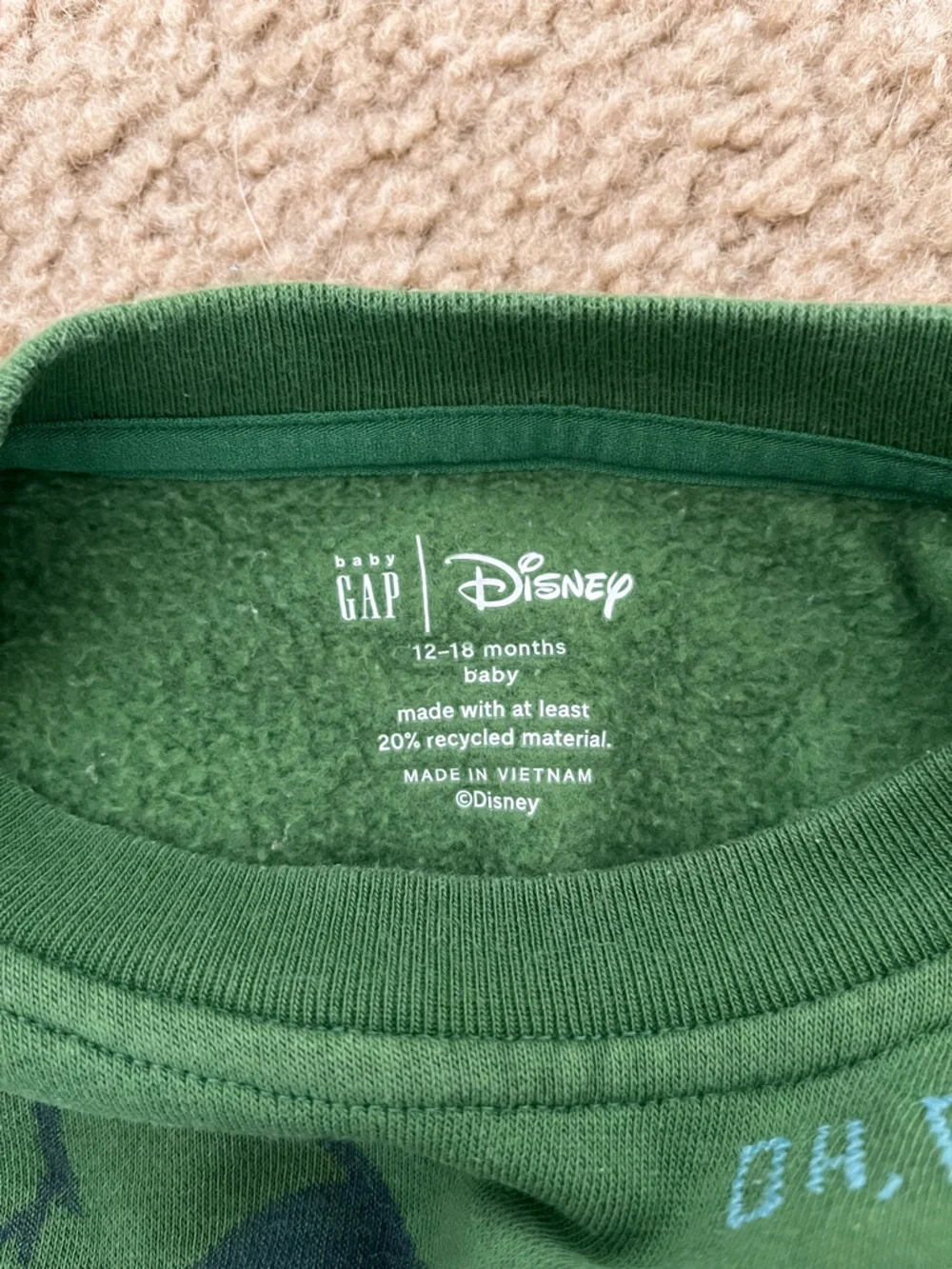 GAP Green Goofy Graphic Crewneck Sweatshirt